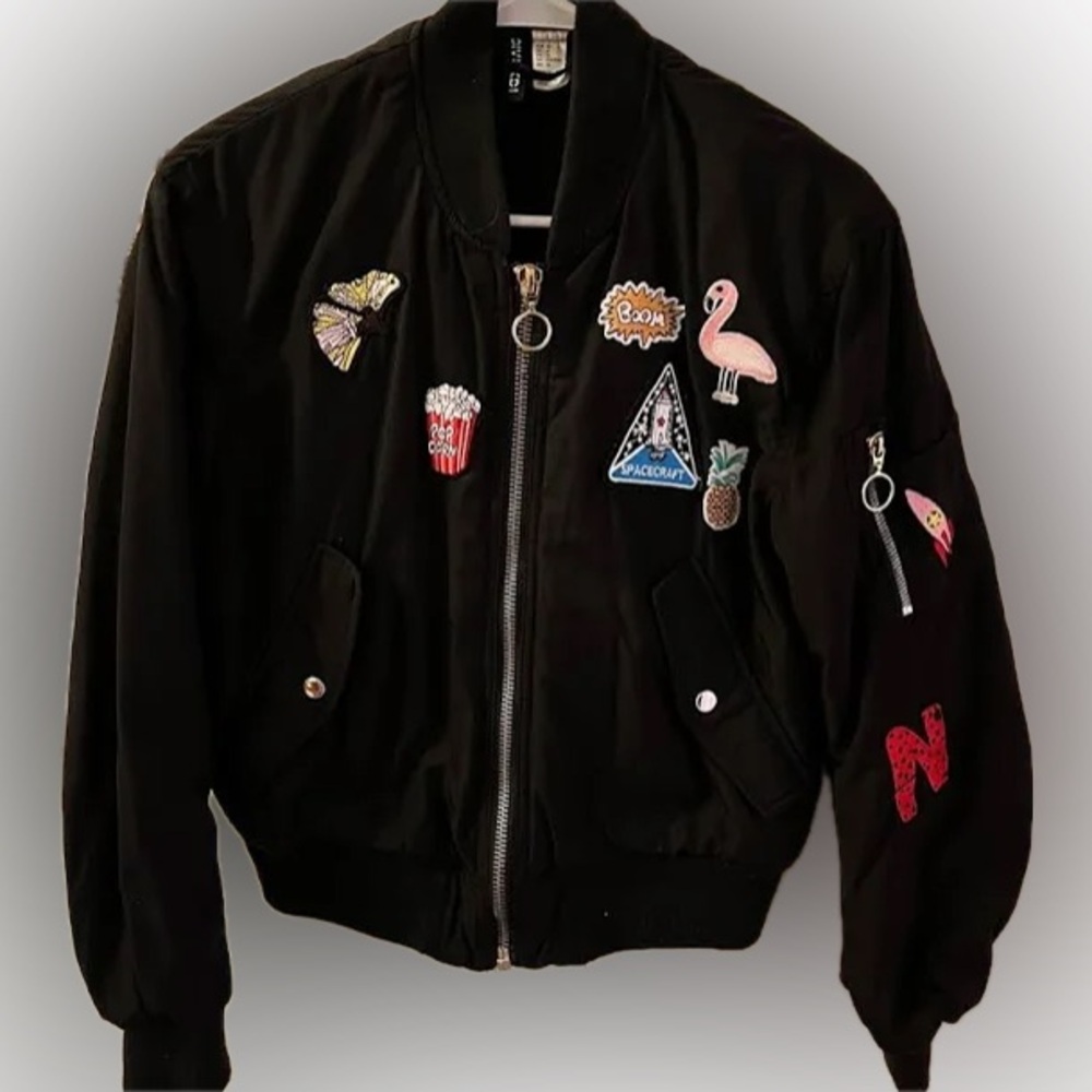 H&M Black Bomber Jacket